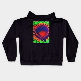 Heart flame Kids Hoodie